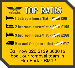 Removal rates forRM12 - Elm Park